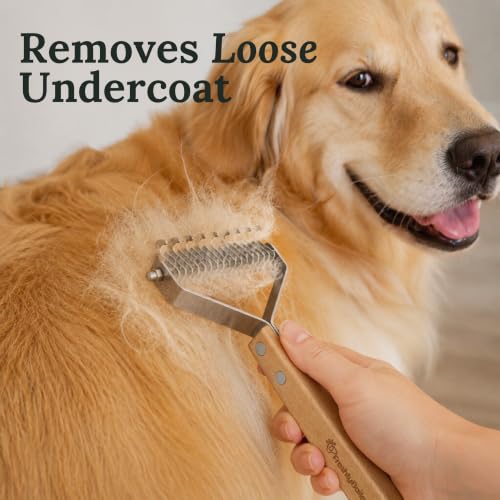 Freshly Bailey Dematting Comb for Cats & Dogs — Undercoat Rake & Deshedding Tool