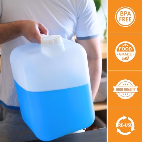 FastRack 5 Gallon Water Jug 4-Pack | BPA-Free Food-Grade