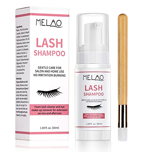 Eyelash Extension Cleanser Shampoo, Gentle & Paraben-Free