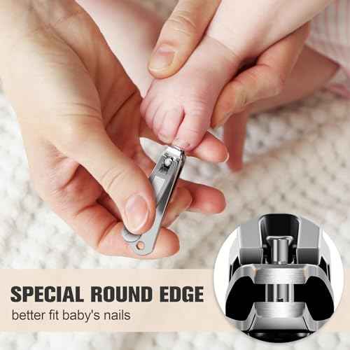 FERYES Kids Nail Clippers - Small Jaw Precise Baby Nail Trimmer Fingernail Clippers for Toddler, Child, Infant - Safe & Precise Nail Grooming Tool for Baby