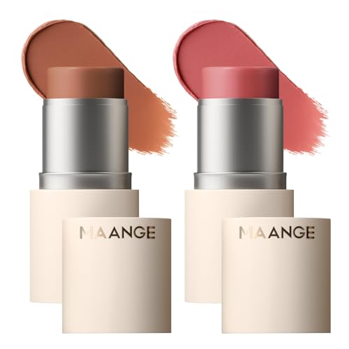 MAANGE Multi-Use Blush Stick – Cream Blush for Cheeks, Eyes & Lips