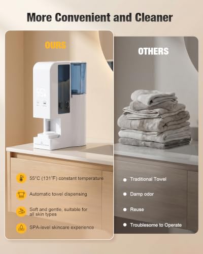 Hot Towel Dispenser - 5-Second Fast Heating Face Towel Warmer