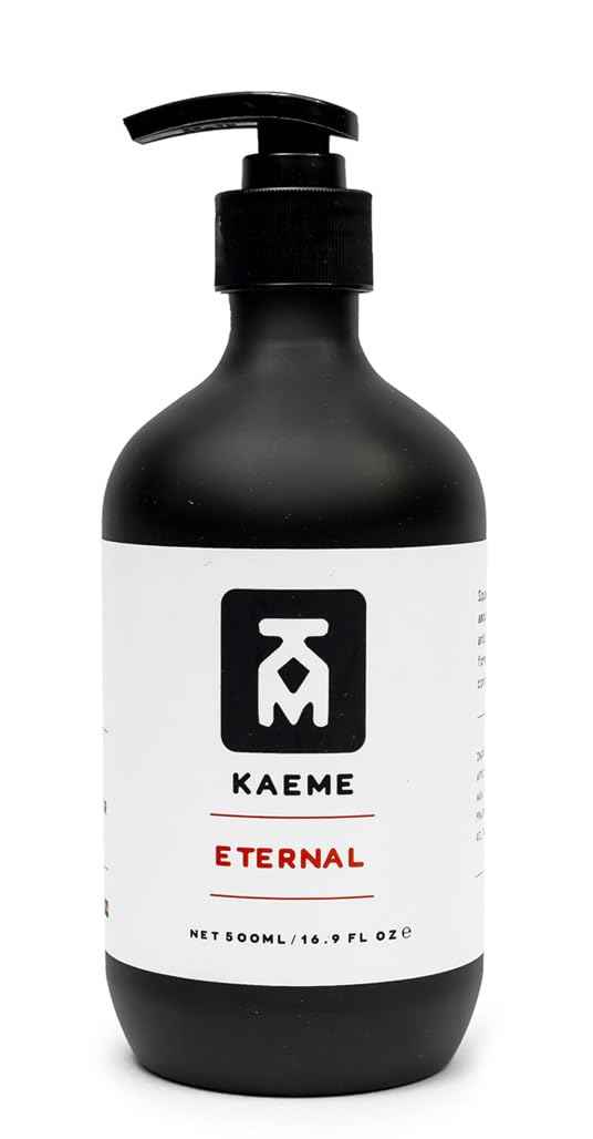 KAEME ETERNAL African Black Soap Body Wash -Deep Cleansing & Moisturizing With Natural Antioxidant,Antifungal Hydrating Formula for Sensitive and Acne-Prone Skin,Sulfate,Paraben Free(500mL /16.9Fl oz)