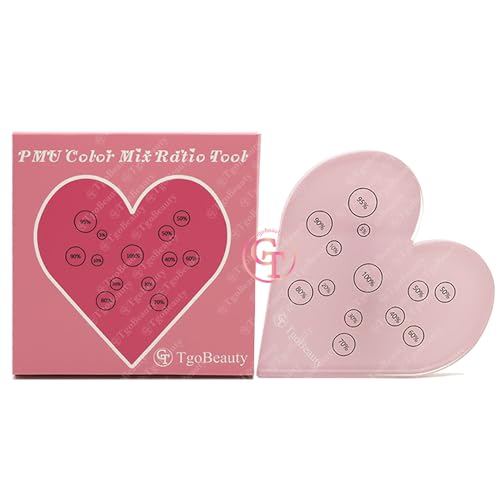 Heart Color Ratio Tool for Permanent Makeup Mixing