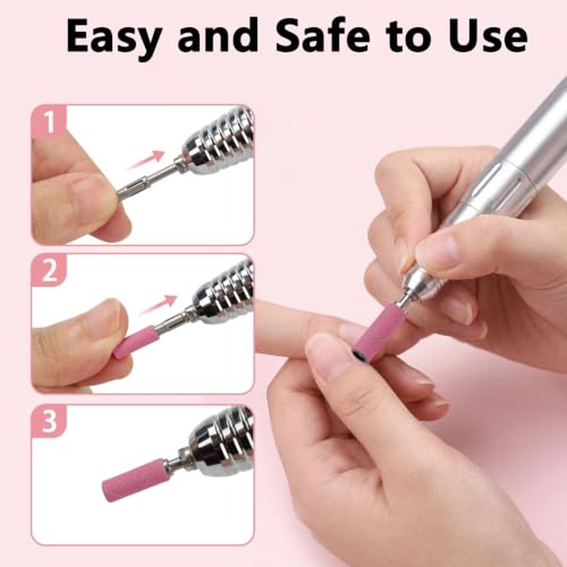 100pcs 240 Grit Sanding Bands with 3.1mm Mandrel - Nail Drill Bits