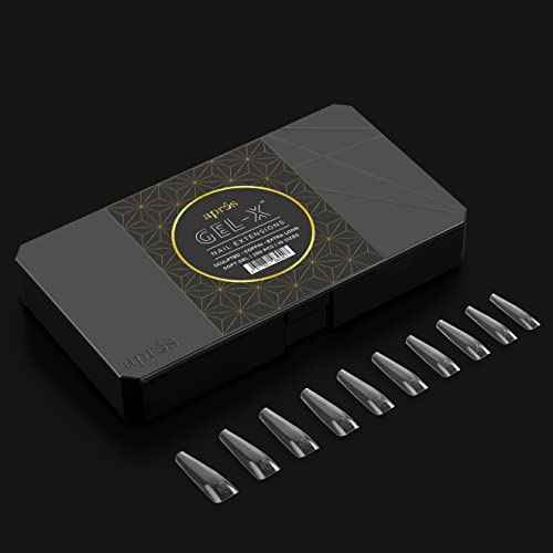 Apres Nail Gel-X Sculpted Coffin Extra Long Box of Tips | 250 Gel-X Tips | Premium Quality | 10 Sizes 0-9 | No Size 00 Included | 2022 Version