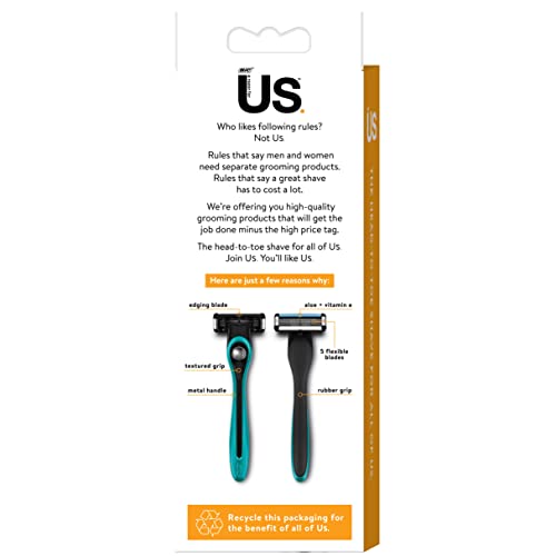 Bic, Us Starter Kit Teal Handle + 2 Cartridges, 1 Count
