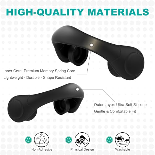 Suction Nasal Dilators - Reusable Nose Strips for Better Breathing