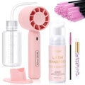 EMEDA Lash Shampoo Kit with USB Fan Dryer & Cleansing Brush