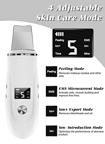 4-in-1 Face Skin Scrubber with USB Charging & Auto Shut-off