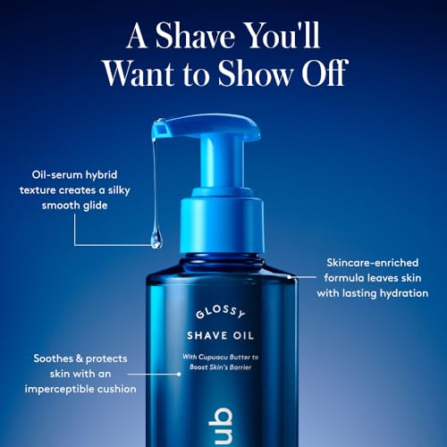 Athena Club Shave Oil for Women, Hydrating Pre-Shave Oil with Jojoba and Avocado Oils, Smooth Glide for Sensitive Skin, Cosmic Flower Scent, 8 fl oz, Pack of 1
