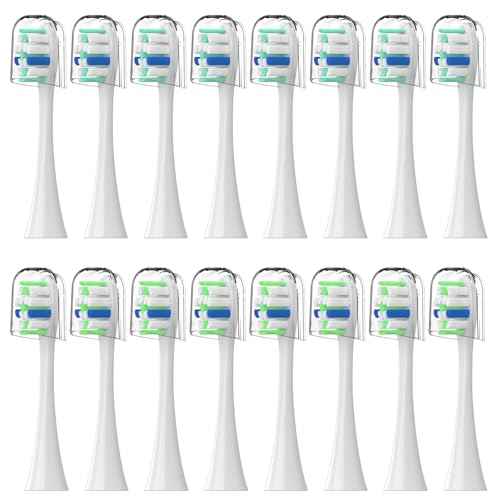Replacement Toothbrush Heads for Philips Sonicare Replacement Heads, Electric Replacement Brush Head Compatible with Phillips Sonicare Electric Toothbrushes, 16 Pack