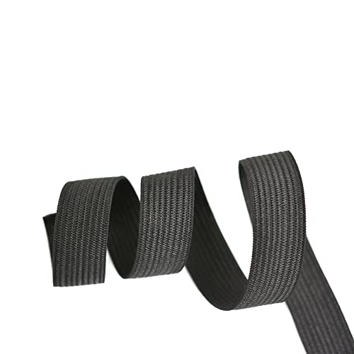 6PCS Black Elastic Bands for Wig Making Accessories Melting Band for Lace Wig Caps Making (1.5cm)