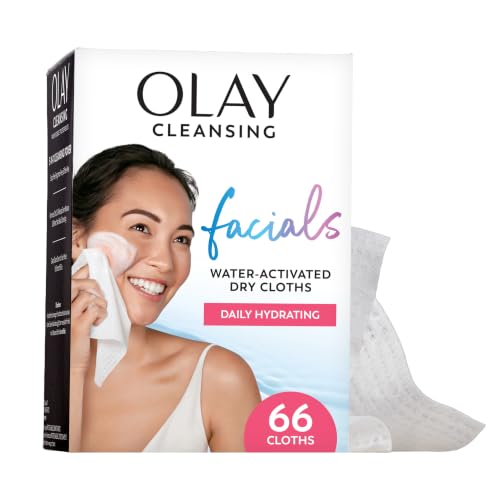 Olay Makeup Remover Wipes, Daily Facials Hydrating Face Cleanser for