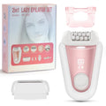 YHC Epilator for Women ? Cordless 2-in-1 Hair Removal with 32 Tweezers, Rechargeable Electric Shaver for Legs, Arms & Body