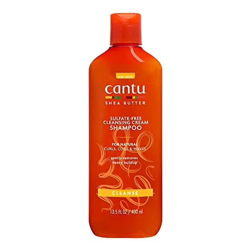 Cantu Shea Butter for Natural Hair Sulfate-Free Cleansing Cream Shampoo, 13.5 Ounce