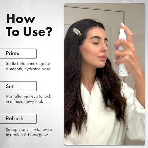 Dew It Now Hydration Mist | Hydrating Face Mist Toner Spray with 5-Ceramide Complex, Argan Oil & Squalane | Lightweight Barrier Repair Mist for Dewy, Glowy Skin | Sensitive Skin Safe | 120ml