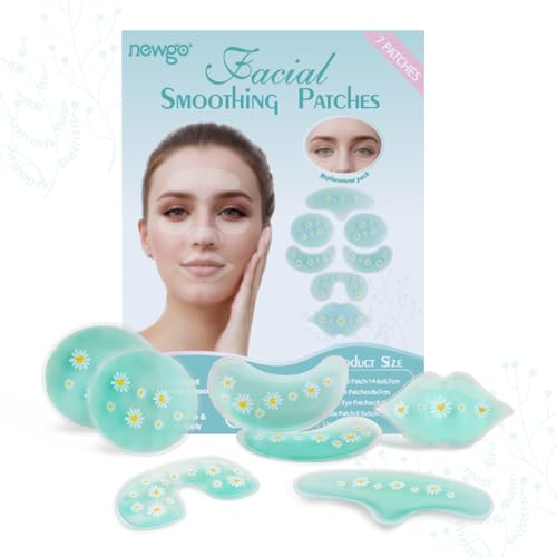 NEWGO Cooling Eye Mask Face Ice Pack for Puffy Eyes and Migraine Relief£¨7-in-1 Set, Cold Therapy Gel Eye Pads for Face Post-Cosmetic Botox, Filler Recovery, Puffy Eyes & Dark Circles