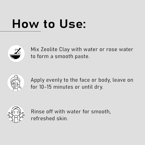 minature Zeolite Clay powder | 227g(8 oz) | Absorbs excess oil | Skincare face masks, scrubs, and body cleansers |Repair Damaged Hair | Vegan | 100% Natural
