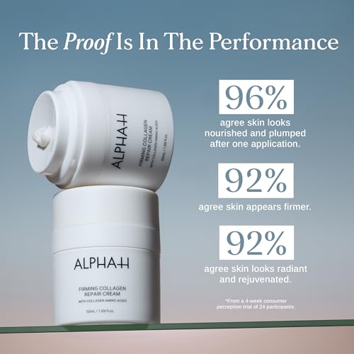 Alpha-H Firming Collagen Repair Face Cream 50ml ? Barrier Support Moisturizer for Dry, Dehydrated Skin ? Smooths Fine Lines & Boosts Elasticity