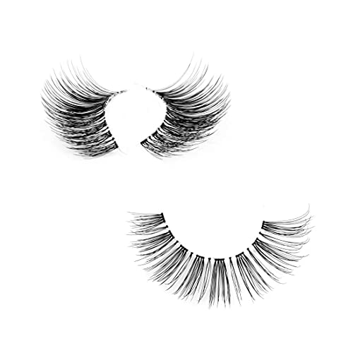 10 Pairs Natural False Lashes with White Glue