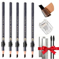 5-Pack Pull String Eyebrow Pencil Set – Black