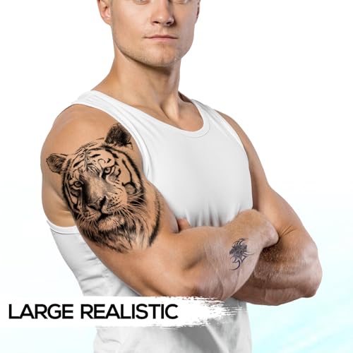 Kotbs Temporary Tattoo Sheets - 6 Pack Waterproof