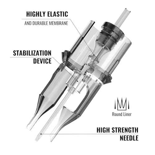 Wormhole Tattoo 20Pcs Tattoo Needles 3RL Disposable Tattoo Cartridge Needles Round Liner for Tattoo Gun Cartridge Machine Permanent Makeup (1003RL)