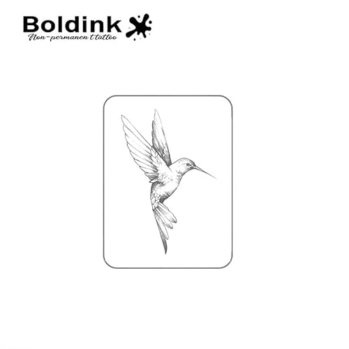 Semi-permanent Tattoos,Realistic Fake Tattoos,Last 7-15 Days,Waterproof Non-reflective Temporary Tattoo Stickers,Cruelty-free,Uniquely Designed Exquisite Packaging(Bird 1)