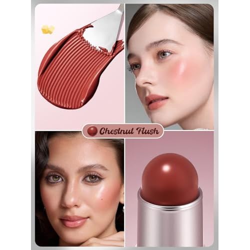 SHEGLAM Buttery Bliss Blush Stick Cream Blush for Cheek- Chestnut Flush