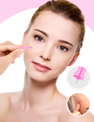 Disposable Facial Extraction Lancets - Pink 50Pcs for Acne Blackhead Removal