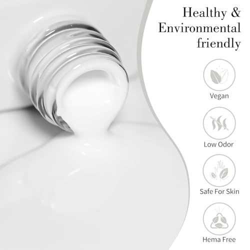 CANNI Jelly Milky White Gel Nail Polish 9ml High Gloss UV LED Soak Off