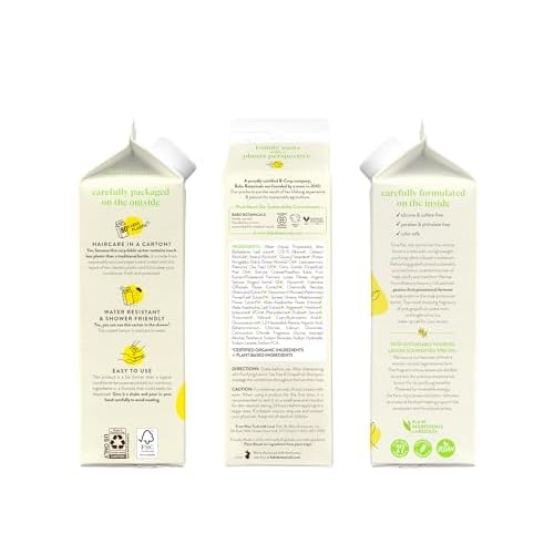 Babo Botanicals Purifying Lemon Tea Tree & Grapefruit Shampoo + Bundle with Conditioner ? For Flat, Oily Prone Hair ? Add body & shine - Passion Fruit Ferment for scalp