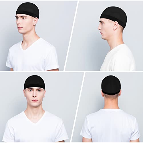Sibba 3-Pack Satin Wave Caps for Men Women Silk-Feel Durag Headwear