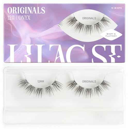 Lilac St - Originals Natural Faux Eyelash Clusters (12mm) - Soft, Natural Look - DIY Lash Extension Wisps - Lightweight & Lifelike - Lasts 10 Days - Cruelty Free, Vegan, Women Founded - 10 Lashes