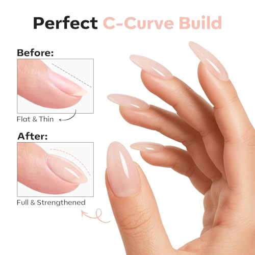 modelones Builder Nail Gel Top Coat C-Nude-1 Nude Pink 15ml - Apex & Shine