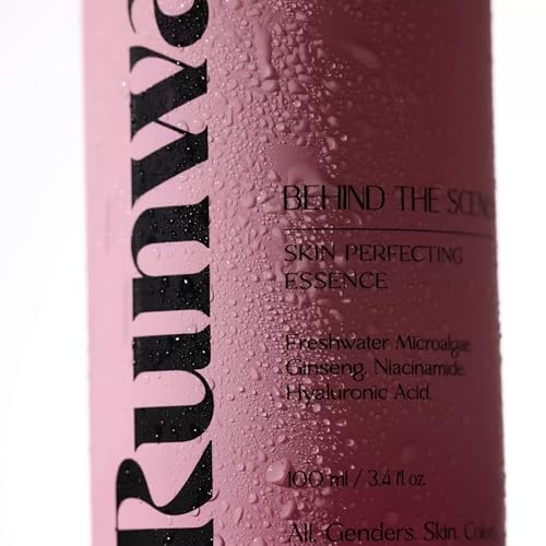 Behind the Scenes Face Essence - Hydrating Face Serum with Prebiotic Microalgae, Ginseng, Niacinamide - Bioactive Facial Essence Skin Care for Barrier Repair, Radiance - 100 ml / 3.4 fl oz