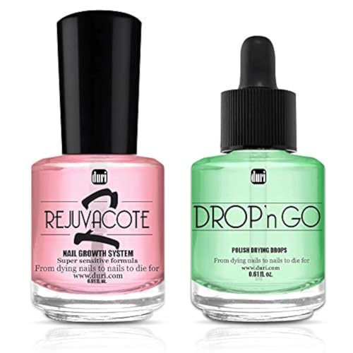 Duri Rejuvacote 2 Nail Growth System & Drop'n Go Polish Drying Drops Combo