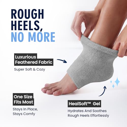 Dr. Frederick's Moisturizing Gel Heel Socks - Overnight Foot Care