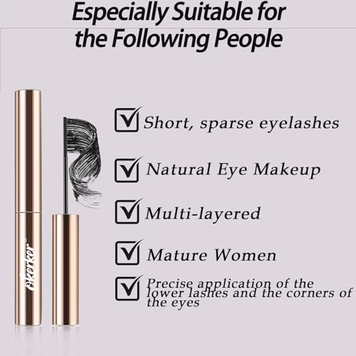 Okerker Black Mascara for Older Women 60+ | Lengthening & Volumizing