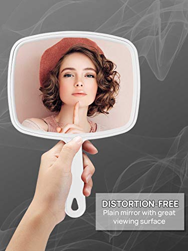 OMIRO Hand Mirror with Handle, 6.3" Handheld Mirror
