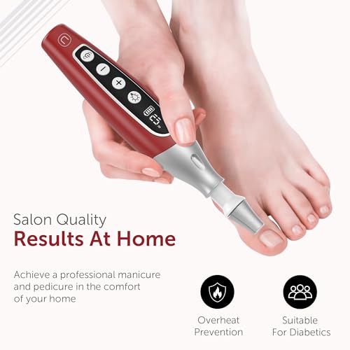 PediLux Pro Electric Manicure Pedicure Kit - Cordless Nail Drill Set