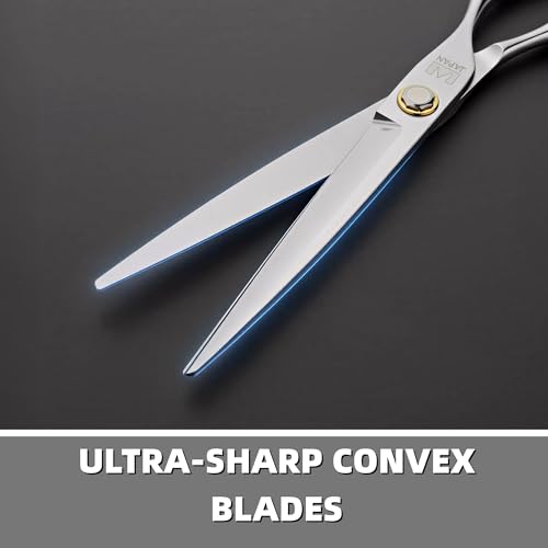 Professional 6" Hair Cutting Scissors - 440C Japanese Steel Convex Blades