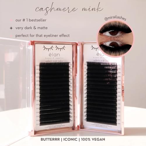 ÉLAN BEAUTÉ 0.05 Volume Lash Extensions – Cashmere Mink PBT