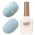 GAOY Sky Blue Gel Nail Polish 16ml Self-Leveling Soak Off UV Cure for Manicure