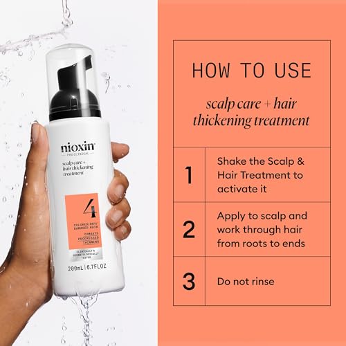 Nioxin System 4 Hair Thickening Leave-In Treatment for Colored & Thinning Hair