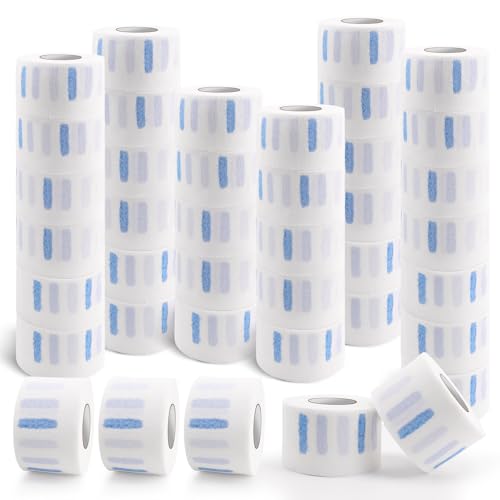 NICEMOVIC 40 Rolls Disposable Barber Paper Neck Strips Bulk Barber Accessories, Professional Barber Supplies Stretchy Paper Neck Strips for Salon Haircut Styling