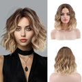 NOSTALGIA 14" Blonde Ombre Wavy Bob Wig | Shoulder Length