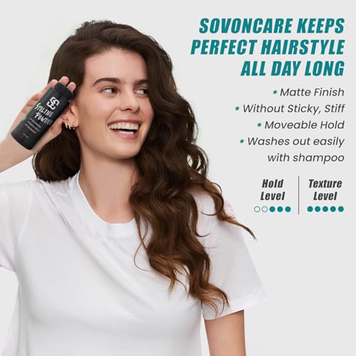SOVONCARE Hair Styling Powder - Matte Volumizer for Men & Women