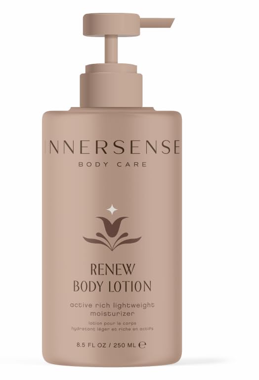 INNERSENSE Organic Beauty - Renew Body Lotion | Non-Toxic, Cruelty-Free, Nutrient-Rich Lightweight Moisturizer (8.5 fl oz | 250 ml)